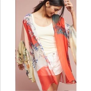 Anthropologie Floreat Georgette Kimono